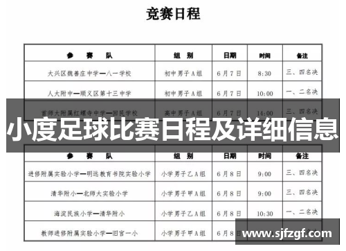 小度足球比赛日程及详细信息